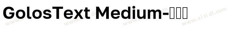 GolosText Medium字体转换